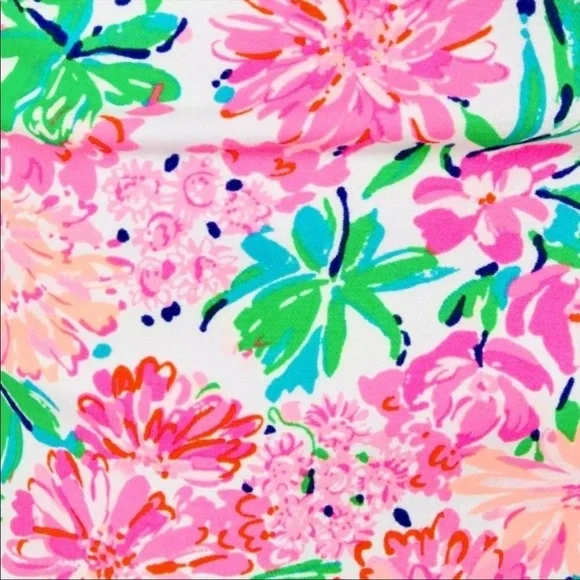 Lilly Pulitzer Resort White That's What I Herd 5" Buttercup Knit Short NWT 10 - Picture 2 of 9